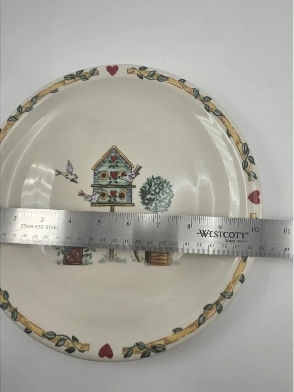 Set of 3 Thomson Pottery Birdhouse Dinner Plate 10.25